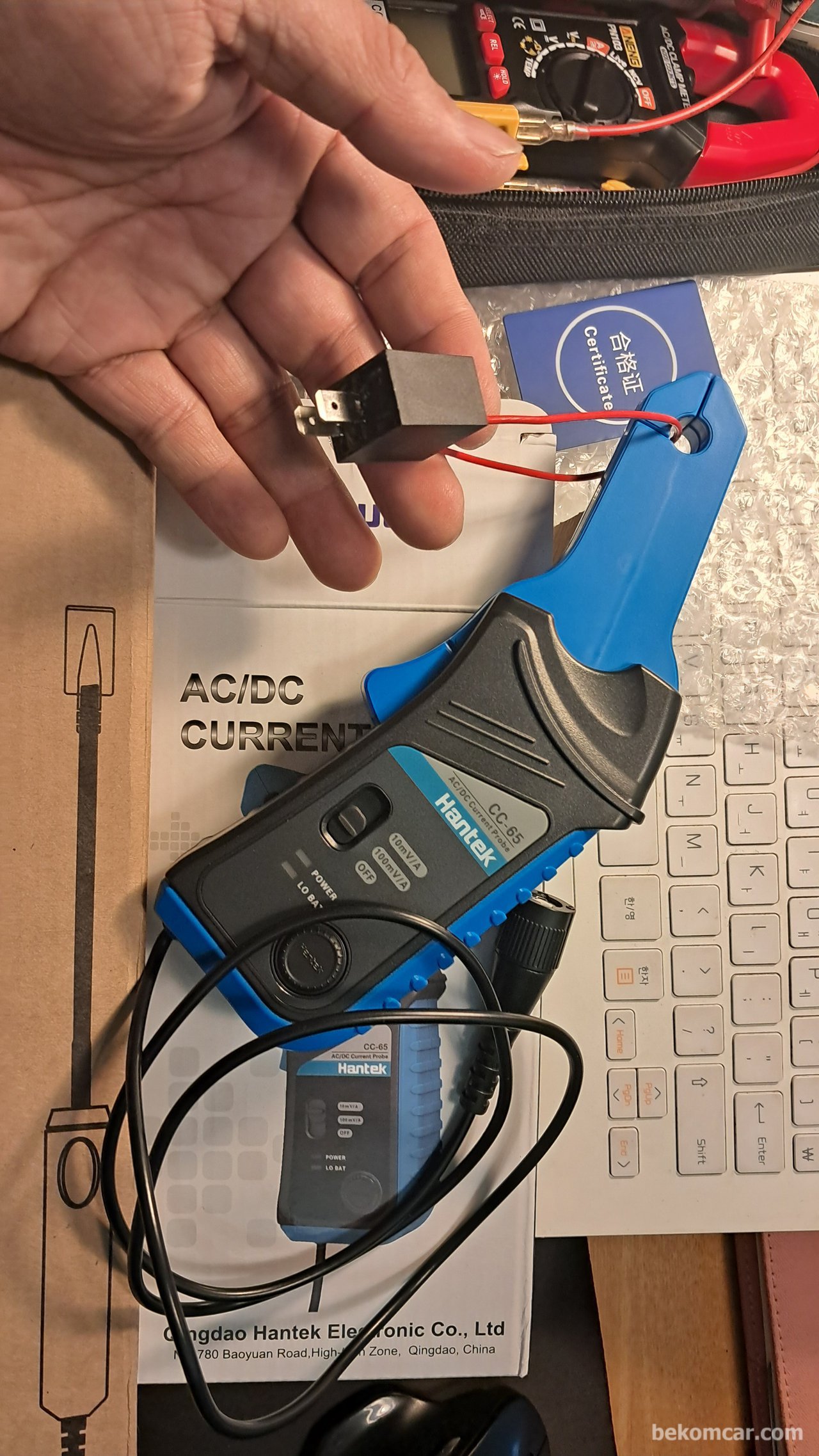 Click for slide show Right Image-Oscilloscope CC65 AC/DC Current Clamp Probe|bekomcar.com