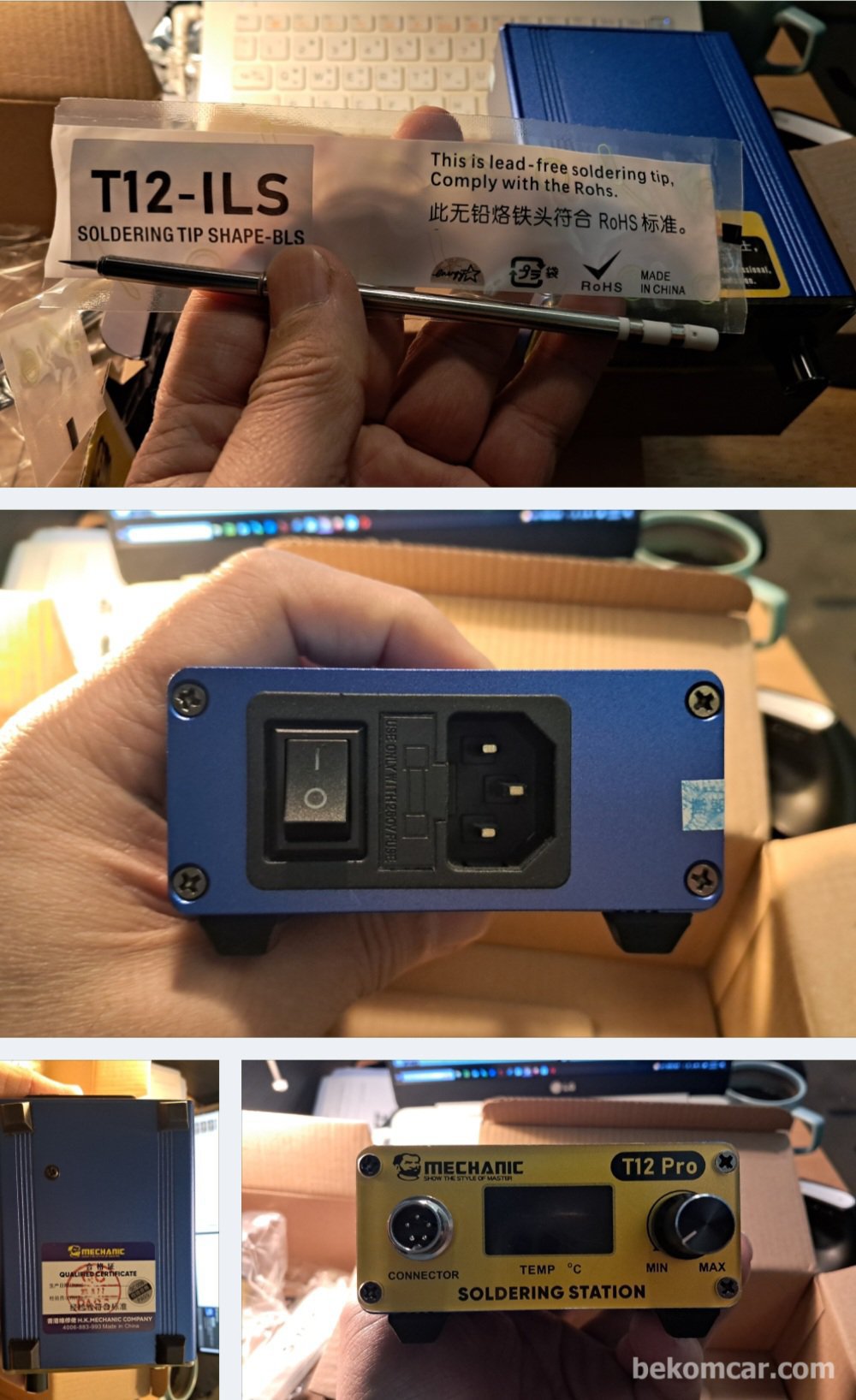 Click for slide show Bottom Image-납 땜기 MECHANIC T12 Pro Soldering Station|bekomcar.com