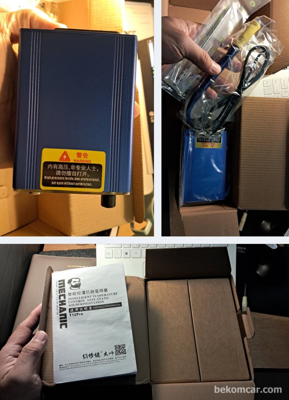 Click for slide show Left Image-납 땜기 MECHANIC T12 Pro Soldering Station|bekomcar.com