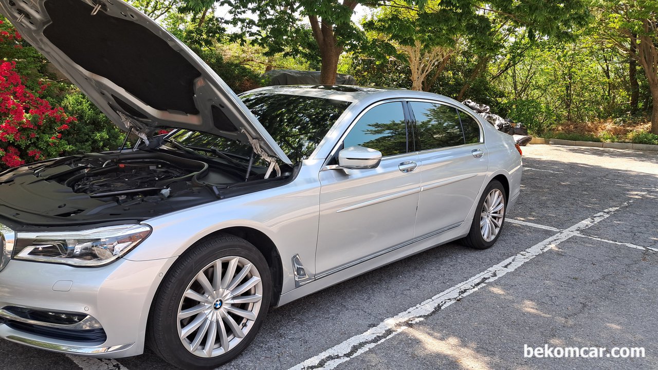 2016 BMW G12 740Li 촉매등 베콤카 건강검진 기록, 2016 BMW G12 740Li 베콤카 건강검진 기록으로 누유나 누수등이 발견되지 않는다. 전장적인 진단결과 전체적으로 상태가 좋다.|ベコムカー (bekomcar)