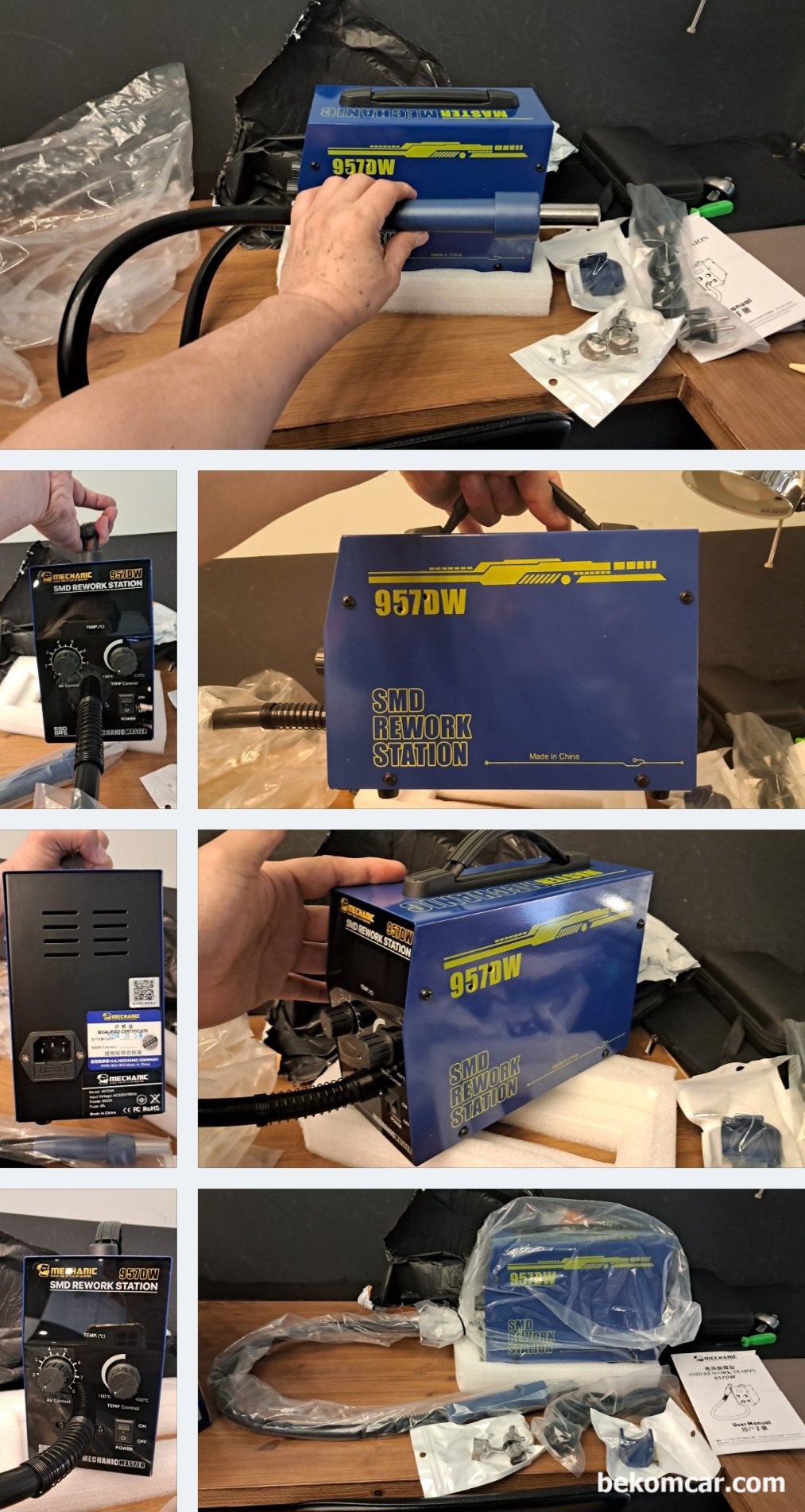 ECU수리 열풍기 납땜장비 MECHANIC 957DW Soldering Stations, ECU수리 열풍기 납땜장비 MECHANIC 957DW Soldering Stations|بيكومكار (bekomcar)