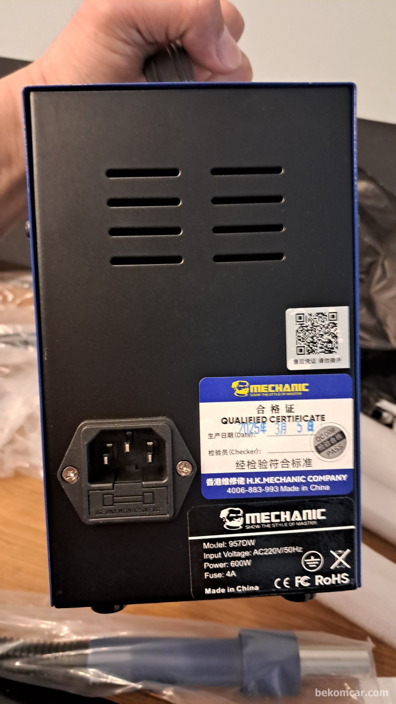 Click for slide show Front Image-MECHANIC 957DW Soldering Stations|bekomcar.com