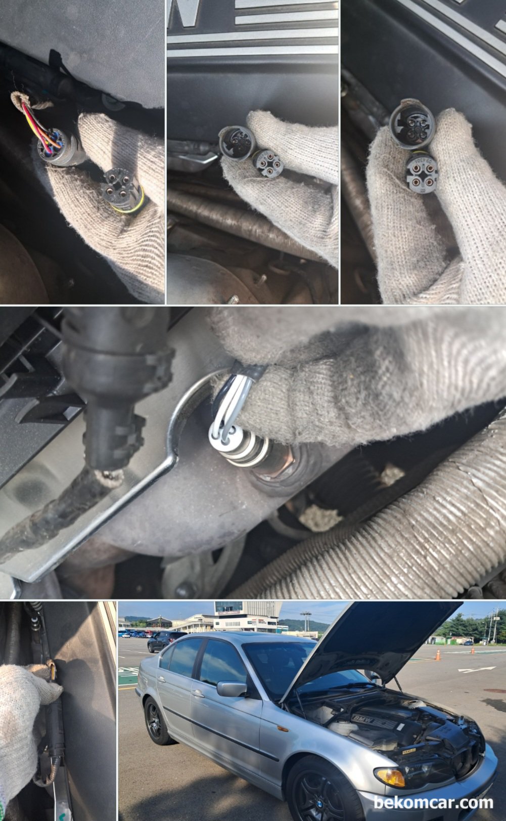 BMW E46 325i 종합검사 질소산화물 과다 불합격, 진단과정 기록, BMW E46 325i 종합 검사 질소산화물 과다 불합격, 진단 과정 기록이다. 일산에서 자유로 임진각 까지 주행 시험을 하면서 실시간 데이터 분석을 하였다. 주행 시험중 잠정적인 고장 원인으로 판단된 뱅크1 산소센서1 번을 살펴보고 정밀 진단을 한다. E46은 등치는 작지만 상당히 날렵한 모습을 보여주고 있다.|بيكومكار  (bekomcar)