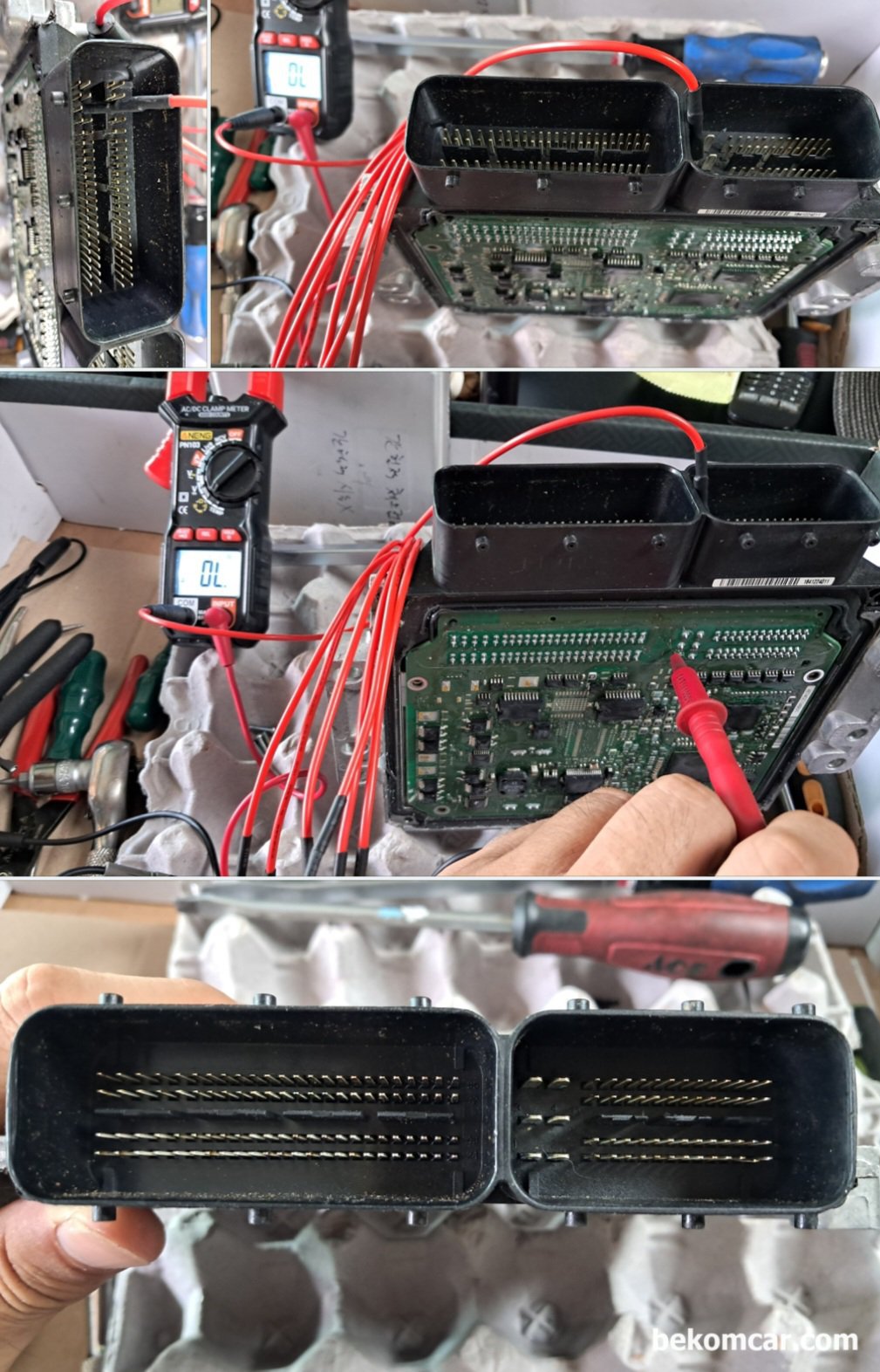 봉고3 간헐적 시동불능, ECU 교체로 정비. ECU 오픈 점검기록, 봉고3 간헐적 시동불능, ECU 교체로 정비. ECU 오픈 점검기록이다. ECU 교체로 시동불능 증상은 정비되었다.|bekomcar.com