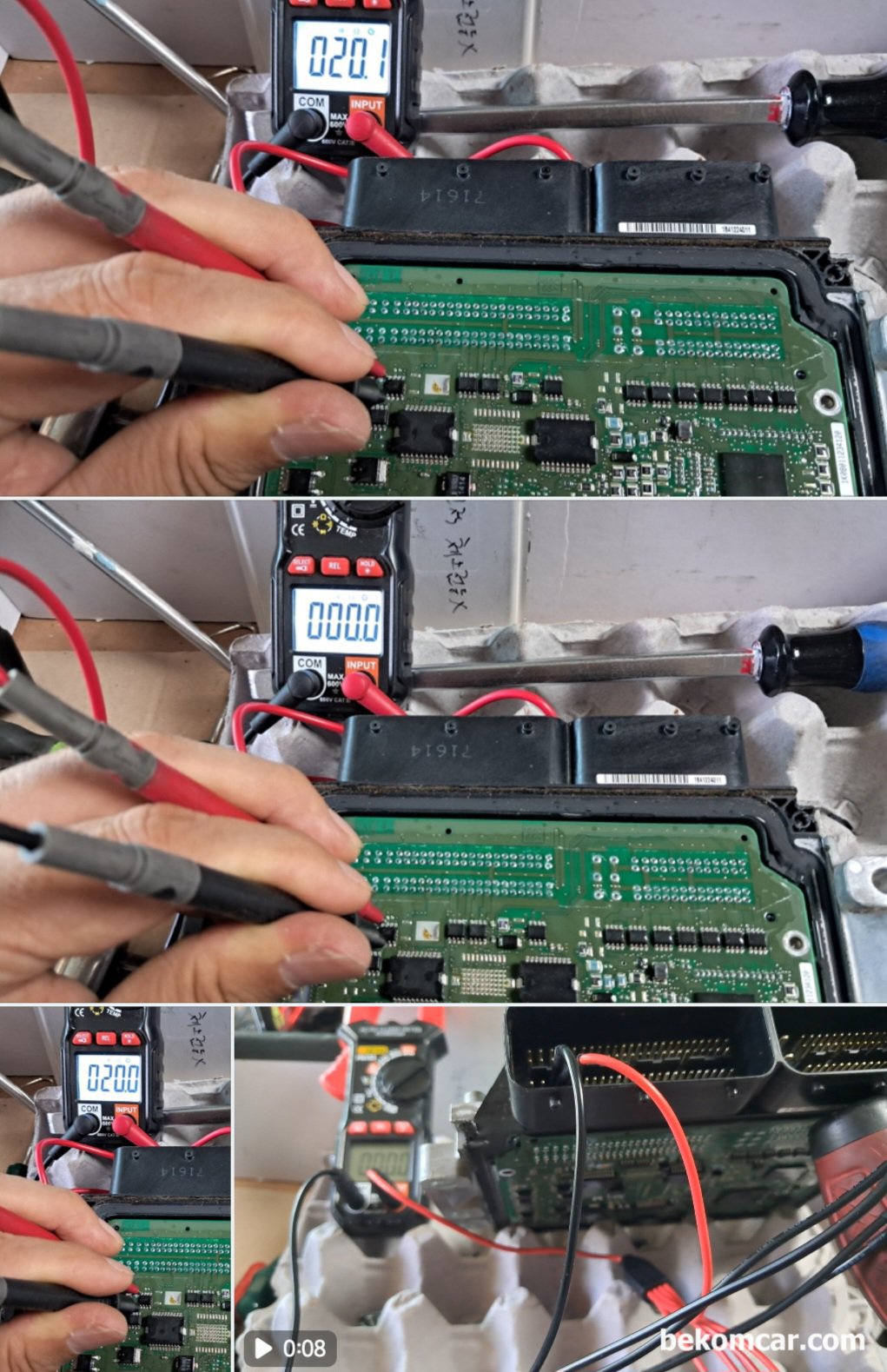 봉고3 간헐적 시동불능, ECU 교체로 정비. ECU 오픈 점검기록, 봉고3 간헐적 시동불능, ECU 교체로 정비. ECU 오픈 점검기록이다. ECU 교체로 시동불능 증상은 정비되었다.|bekomcar.com