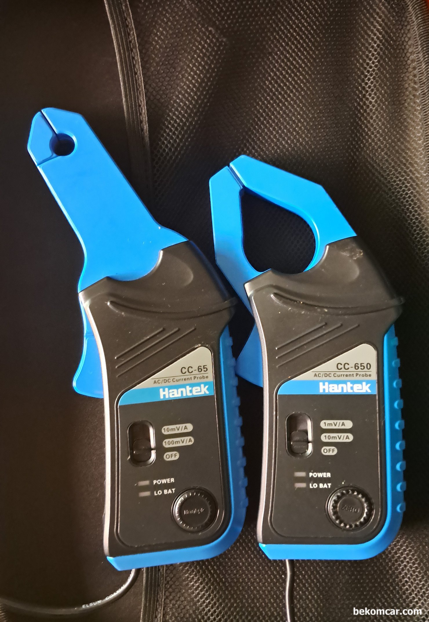 한텍 전류계 CC65 & CC650 오실로스코프 세팅시 주의점, Hantek CC-65 10mV/A = 100X, 100mV/A = 10X. Hanteck CC-650 1mV/A = 1000X, 10mV/A = 100X 로 세팅하여야 한다. 같은 Hanteck CC-65 & CC-650 이라도 단위가 1mV/100mA 처럼 다른경우가 있다. 꼭 구입한 전류계의 세팅값을 참조한다.|بيكومكار (bekomcar)