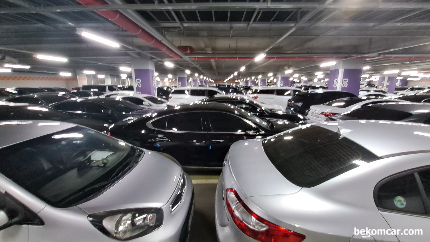 강서 오토플렉스 중고자동차 매매단지 중고차 정밀진단 업무협의, 강서 오토플렉스 중고자동차 매매단지 차량 정밀진단 업무협의차 방문. 상품화를 마친 다양한 중고차가 주차장에 판매 대기중에 있다.|ベコムカー (bekomcar)