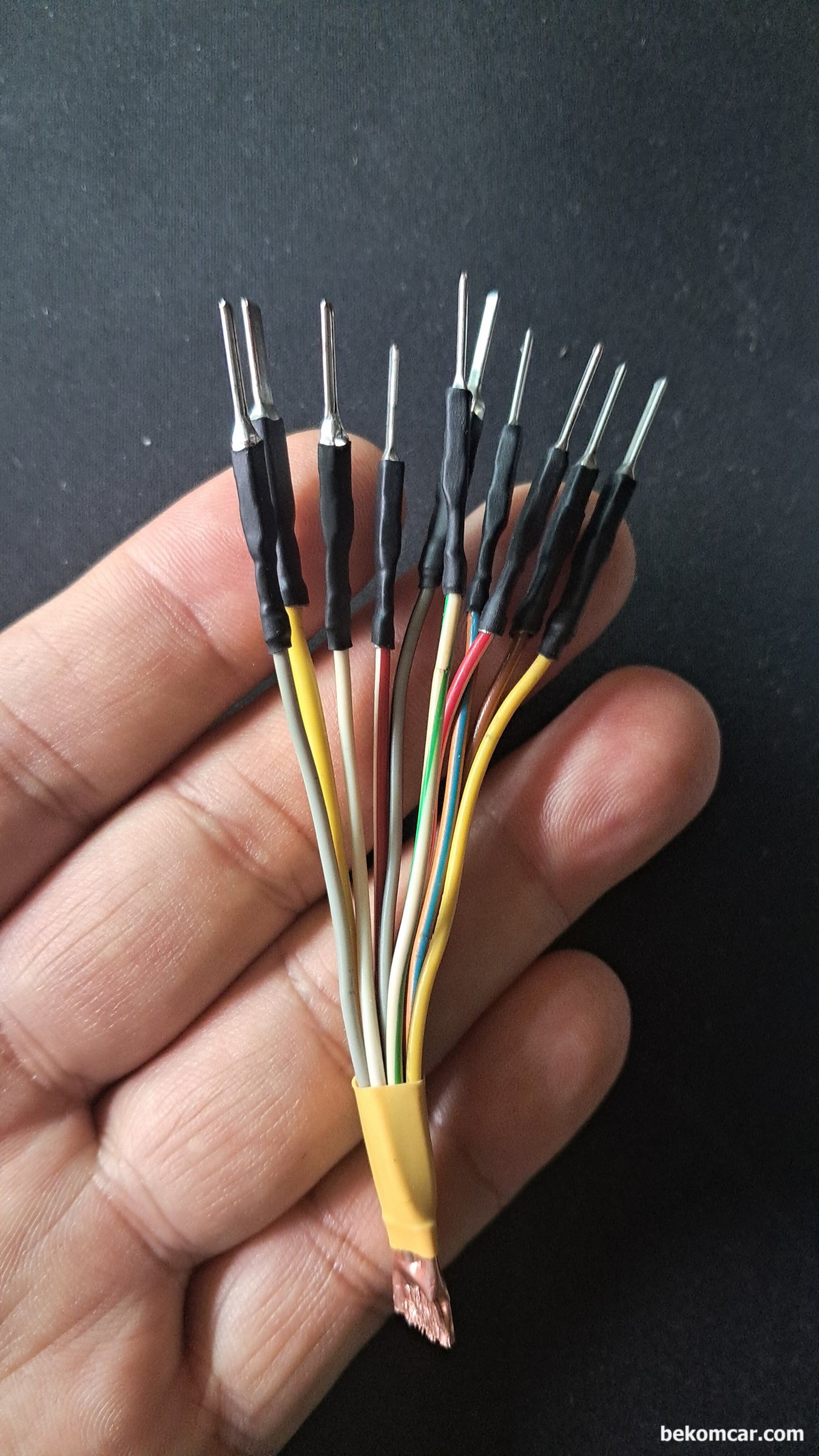 ECM 등 전기적 진단시 코넥터 핀 텐션 측정 공구, ECM 등 전기적 진단시 코넥터 핀 텐션 측정 공구, 실제 ECM 핀을 이용해서 직접 만들었다.|بيكومكار  (bekomcar)