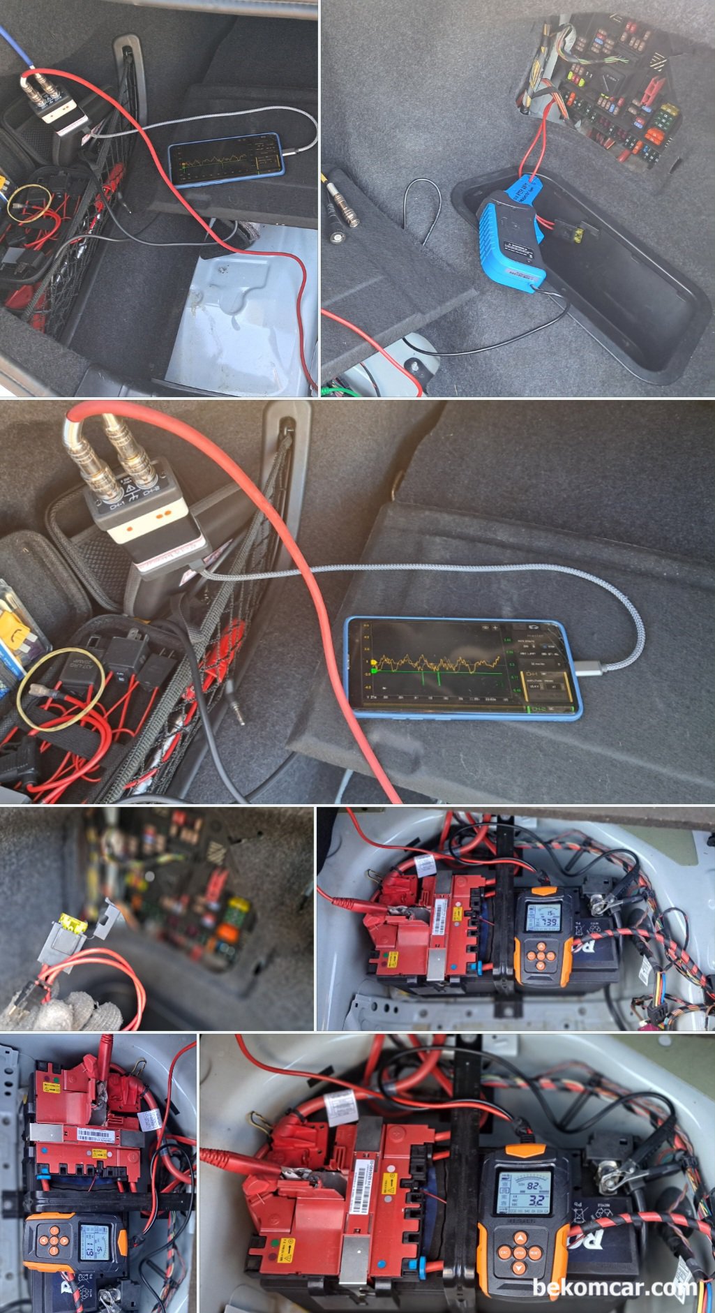 BMW 550i Xdrive V8 N63 중고차 구입후 시동꺼짐 및 부조 진단기록, BMW 550i Xdrive 중고차 구매후 점화, 인젝터, 내시경검사, 파형검사등 부조 진단과정 이다. 부조 진단시 배기밸브 펄스 파형도 확인한다.|بيكومكار (bekomcar)