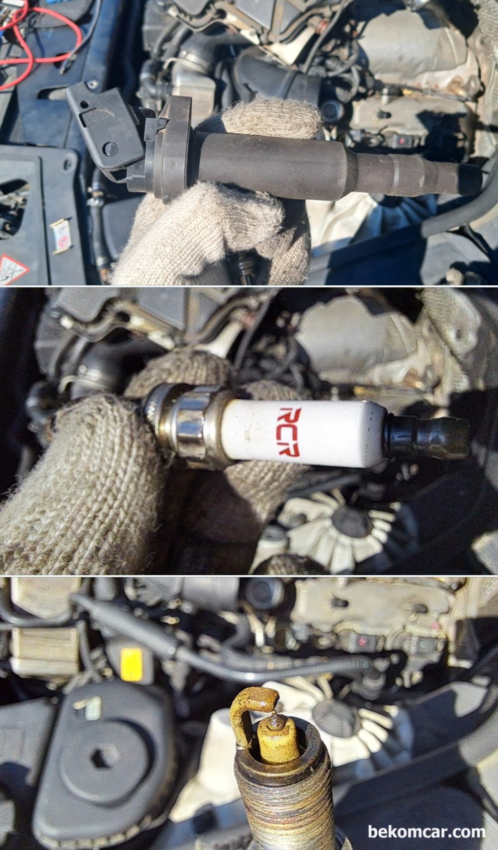 BMW 550i Xdrive V8 N63 중고차 구입후 시동꺼짐 및 부조 진단기록, BMW 550i Xdrive 중고차 구매후 점화, 인젝터, 내시경검사, 파형검사등 부조 진단과정 이다. 점화코일, 점화플러그 등도 다양한 종류를 사용하고 있다.|بيكومكار (bekomcar)