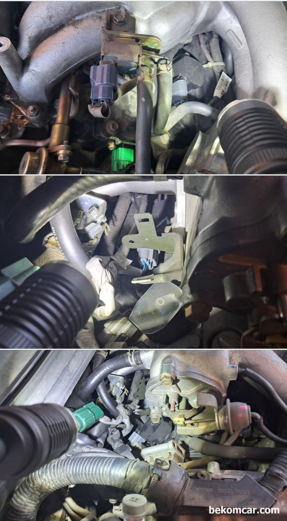 2006년 삼성 SM7 2.3L V6 P0303 실화코드 진단사례 기록, 2006년 삼성 SM7 2.3L V6 P0303 실화코드 진단사례 기록이다. 진단기 점검, 오실로스코프 파형 및 육안점검등 입체적인 점검후에 진단을 하게 된다. 이번경우는 이미지 점화코일, 점화플러그, 인젝터등을 교환한 상태이다. 하지만 실화 P0303은 여전한 상태이다.|bekomcar.com