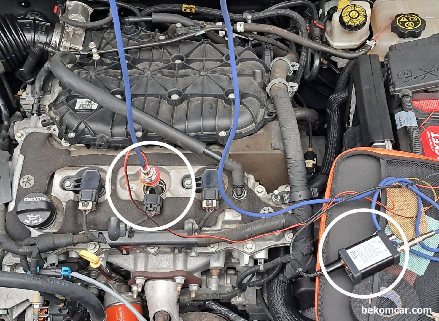 GM대우 2014년 알페온 V6 3.0L GDI 엔진 압축압력센서파형 위주 기록, GM대우 2014년 알페온 V6 3.0L GDI 엔진 압축압력센서파형 측정과정이다. ROTKEE(rotkee.com) PS16 실린더압축압력센서 와 Martin Loren HScope(martinloren.com) HS512Max 와 오실로스코프 프로그램은 HScope Automotive 자동차전용 프로그램을 안드로이드 휴대폰이나 태블릿을 사용할 수 있다. 이번 측정에는 안드로이드 폰 에 설치된 HScope Automotive 차량진단 전용 스코프 프로그램을 사용했다.|بيكومكار  (bekomcar)