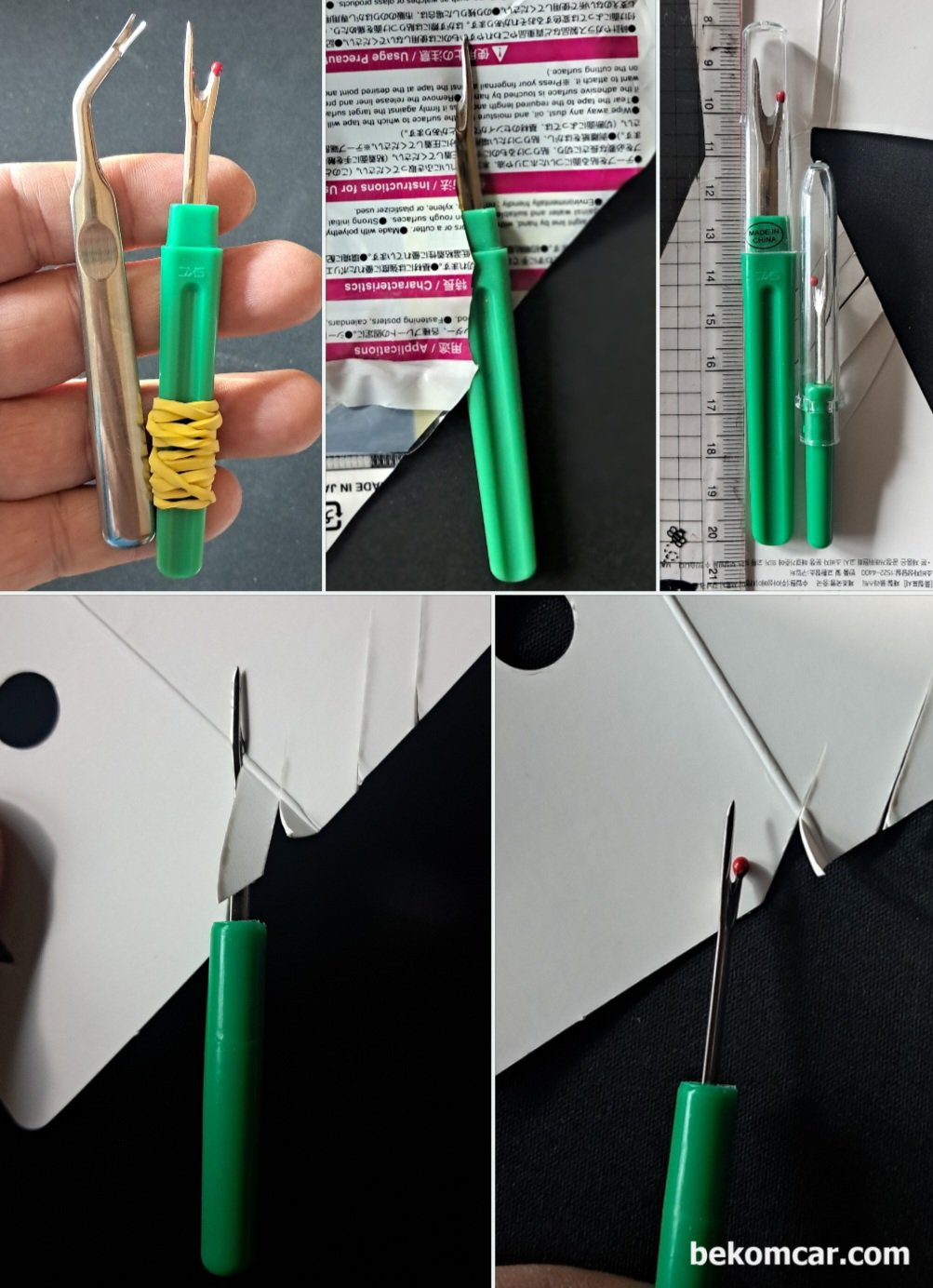 캔통신 실화 부조등 ECU 엔진컴퓨터 코넥터 핀 하네스 작업공구, 이전에 사용한 실뜨개 는 기능이 좋지 않아서 사용시에 좀 불편 했는데, 새로 사용하는 뜨개는 아주 맘에 든다. 부드러우면서 성능이 아주 좋다. ECM 케이블에서 캔 통신 진단 및 각종 배선에 탐침하거나 전류계등 사용시에 보호튜브의 테이프 를 제거해야 하는데 딱 좋은 특수공구 이다. 너무 맘에 든다.|بيكومكار  (bekomcar)