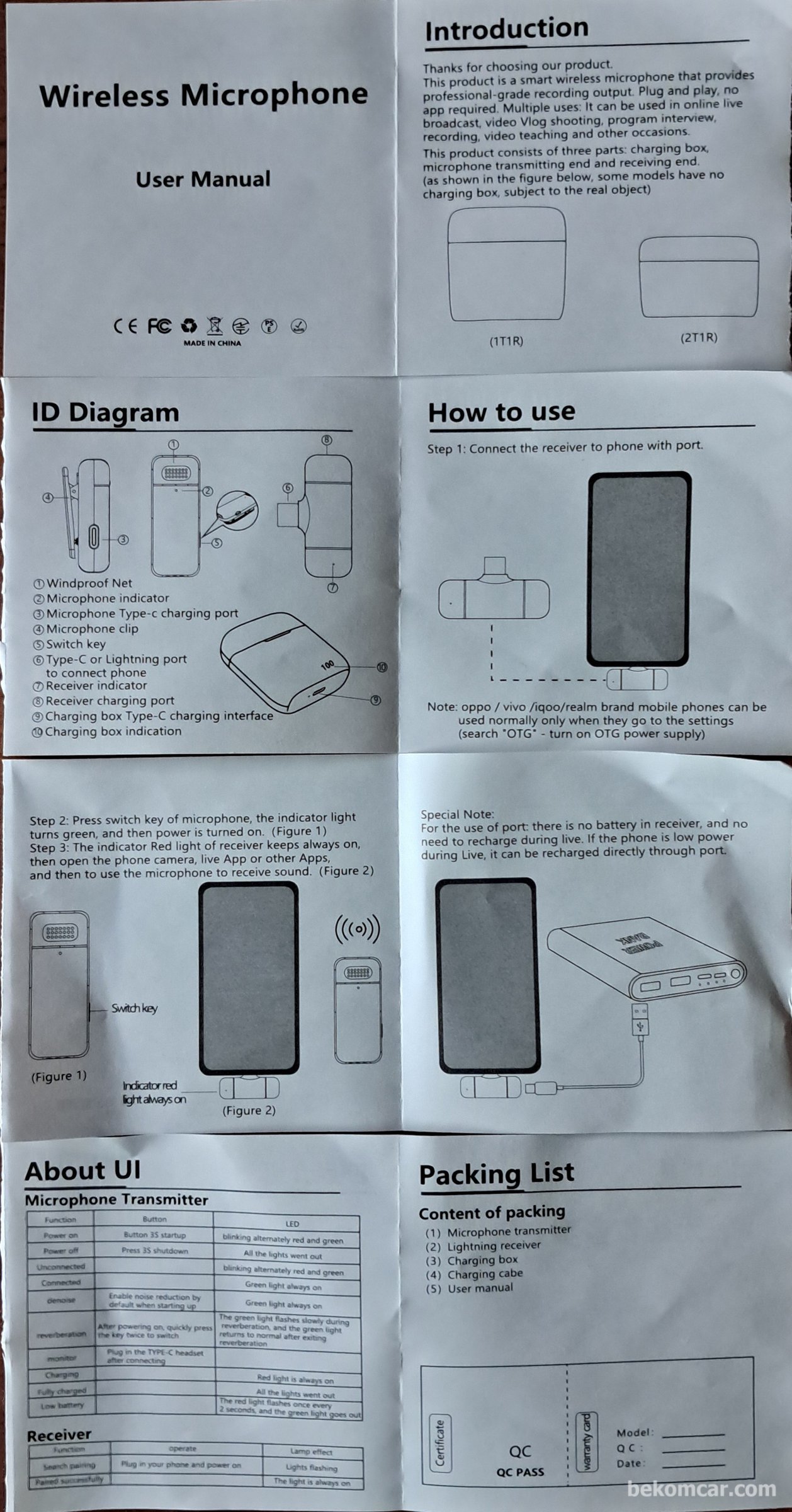 スライドショーはこちらをクリックしてください。 Bottom Image-Lavalier Microphone 무선 녹음 마이크, 영상 제작등에 사용|ベコムカー (bekomcar)