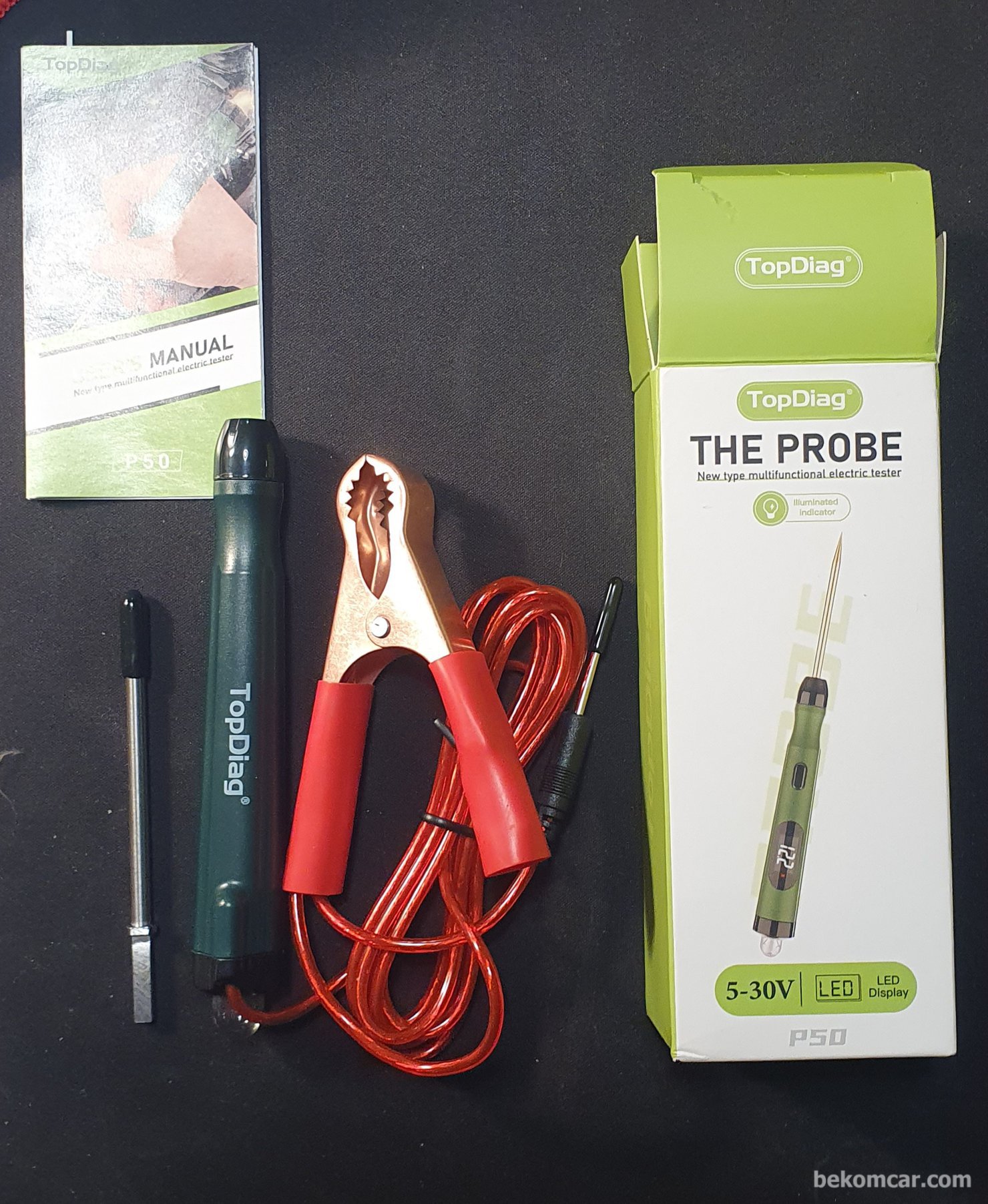 Top Image-TopDiag P50 Circuit Tester 회로 점검 라이트 테스터|بيكومكار  (bekomcar)