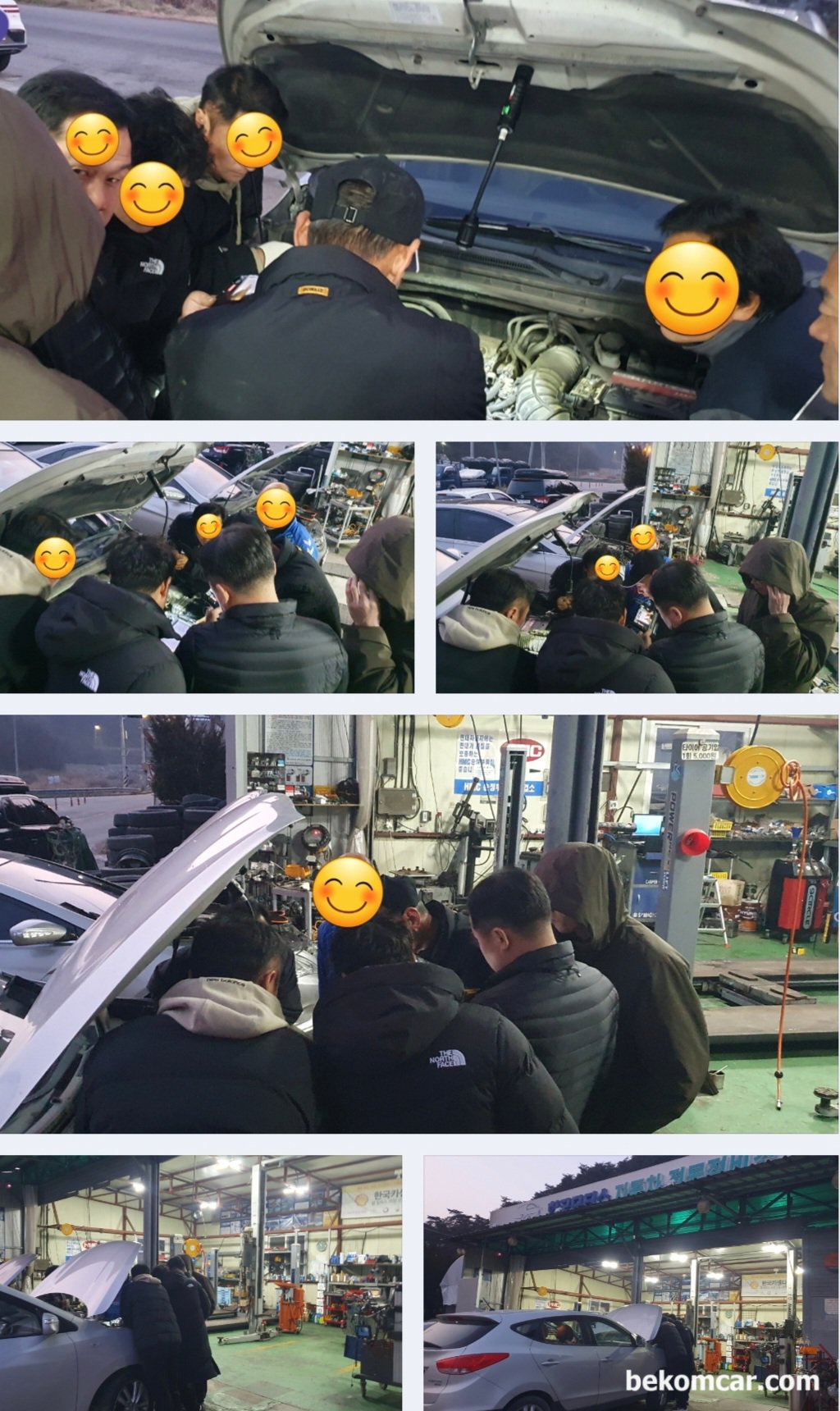 제 4회 베콤카 정비사 실화. 부조 워크샵, 전북 임실 한국모터스, 정비사가 가장 많이 접하게 되는 실화 부조 차량 진단 방법중에서 실린더압축 압력 측정 방법도 시연을 통하여 진행했다. 오실로스코프는 Martin Loren HS512Max 를 사용하고 프로브는 일반적인 프로브를 사용하여 배터리 + 와 - 단자에 BNC 케이블 연결하고, 스코프 세팅에서 'AC' 커플릴 '반전, Invert' 그리고 전압은 1.7V 정도 그리고 샘플링은 150Ks/s 정도로 측정했다.|بيكومكار  (bekomcar)