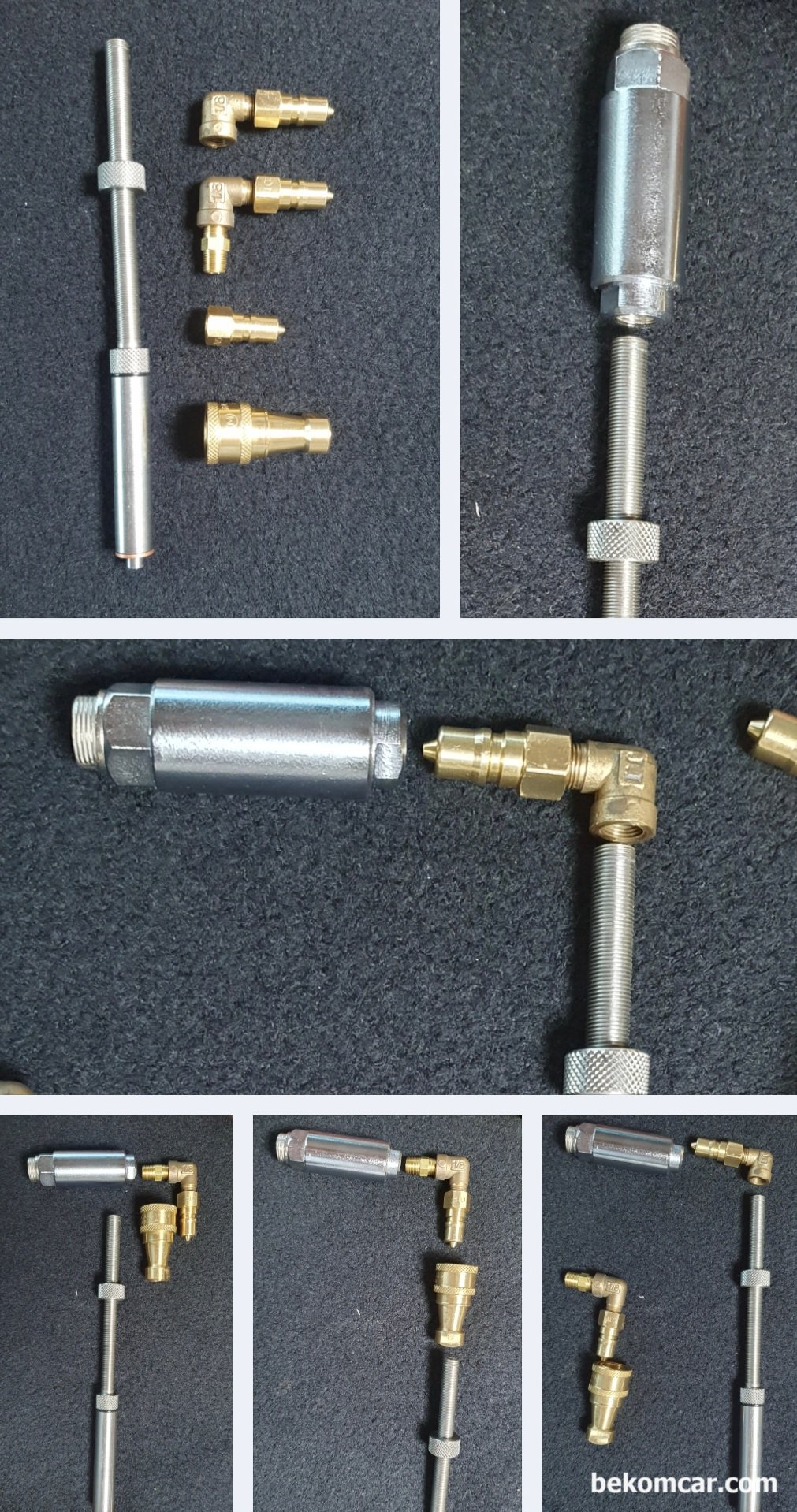 ROTKEE PS100 디젤엔진 실린더압축압력센서 1차 수입분량 도착, ROTKEE PS100 디젤엔진 실린더압축압력센서 와 원모터스 에서 개발한 아답터 체결방법이다. 높 낮이 조절이 가능하고 90도 꺽을수 있어 다양한 디젤차량에서 사용하기 좋다.|بيكومكار  (bekomcar)