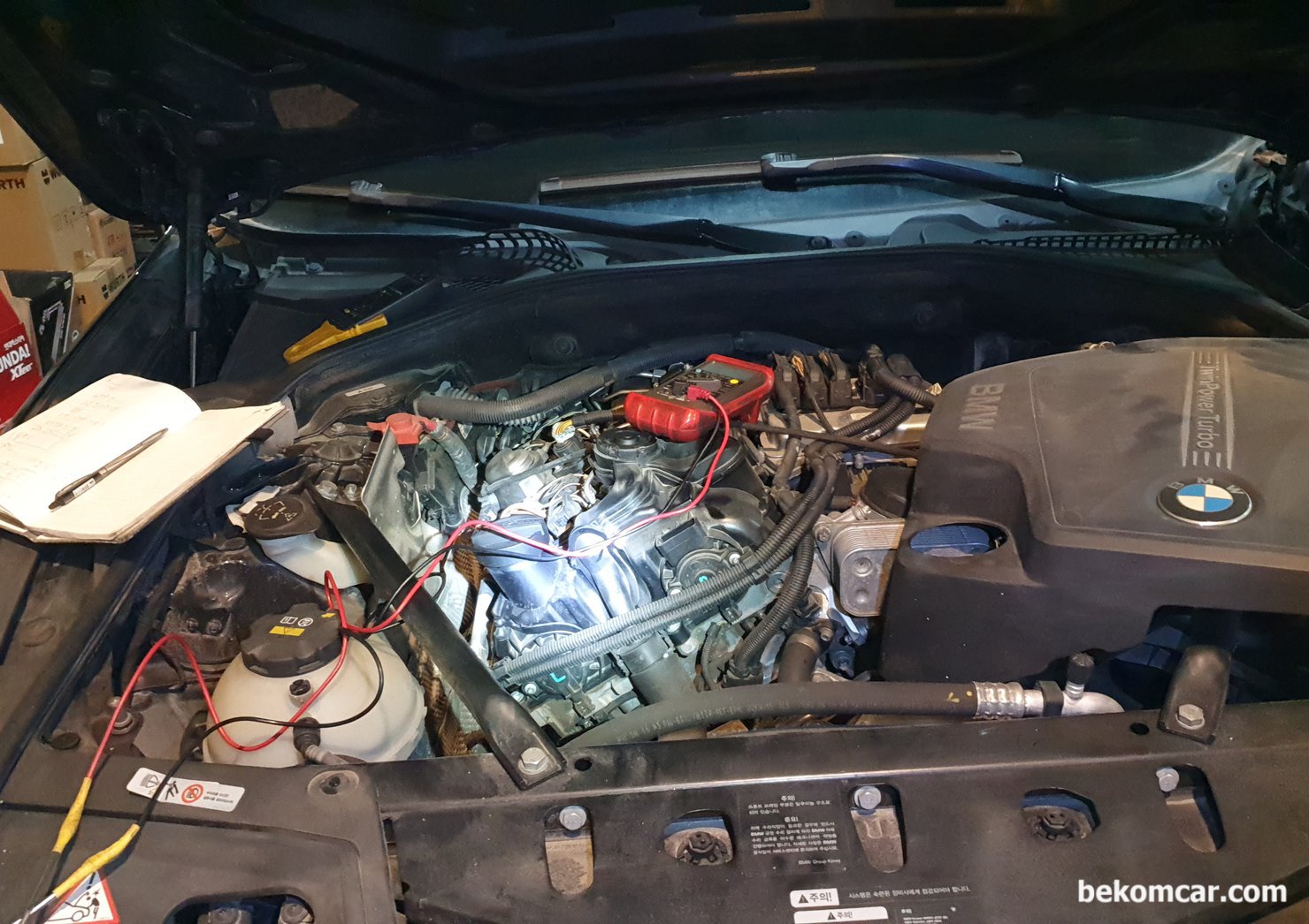 BMW F10 528i 산소센서 히터코어 회로진단 과정기록, BMW F10 528i 산소센서 히터코어 회로진단 과정기록이다. 산소센서 고장의 주요원인은 사실상 히터코어 고장인 경우가 많다.|بيكومكار  (bekomcar)