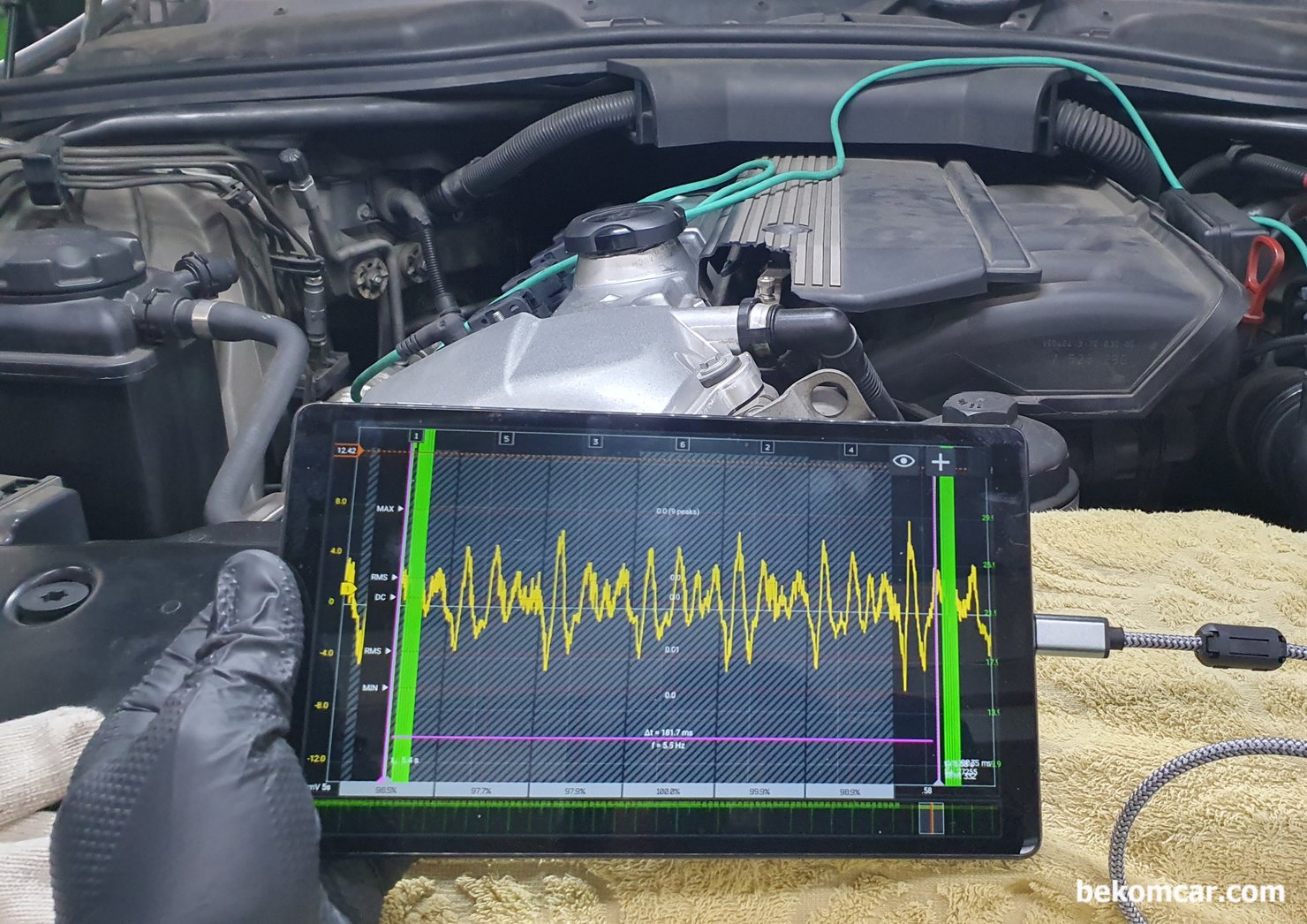 베콤카 정비사 현장출장 교육, 서울의 한 프랜차이즈 정비소, 베콤카 현장출장 정비사 교육, 서울의 한 정비소에   진행하였다. 인젝터 작동상태등 포함 다양한 고장진단 실습을 했다.|بيكومكار  (bekomcar)