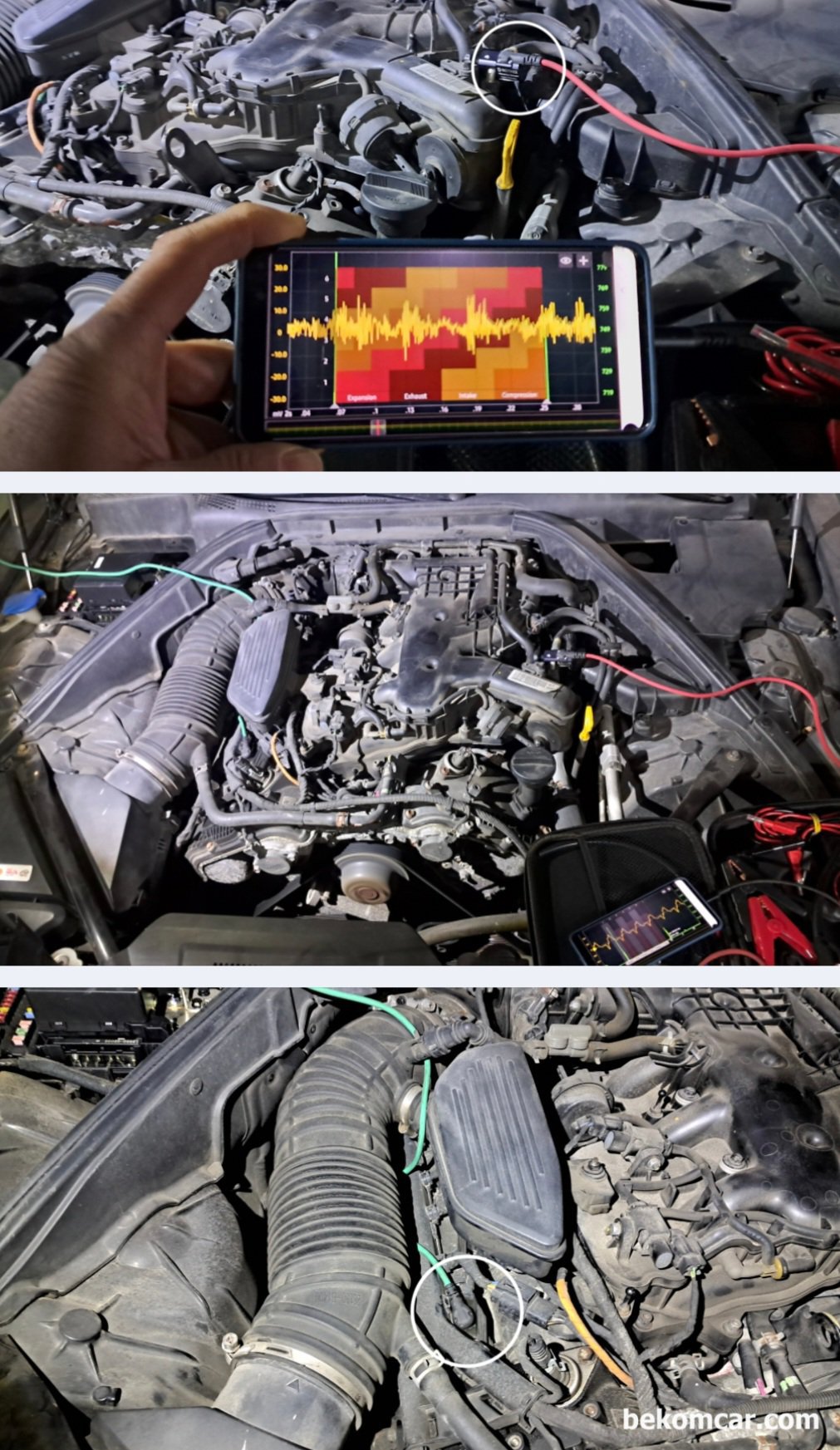 현대자동차 G80 DH 3.3L GDI P0171 P0036 진단기록, 현대자동차 G80 DH 3.3L GDI, 공연비희박 P0171 & 뱅크1 촉매하단 산소센서2번 P0036 고장코드 진단중. 인젝터 동작상태 및 분사량 등을 점검하고 있다. 2번 4번 등 인젝터 막힘 분사량 자이가 있는듯 하다.|بيكومكار  (bekomcar)