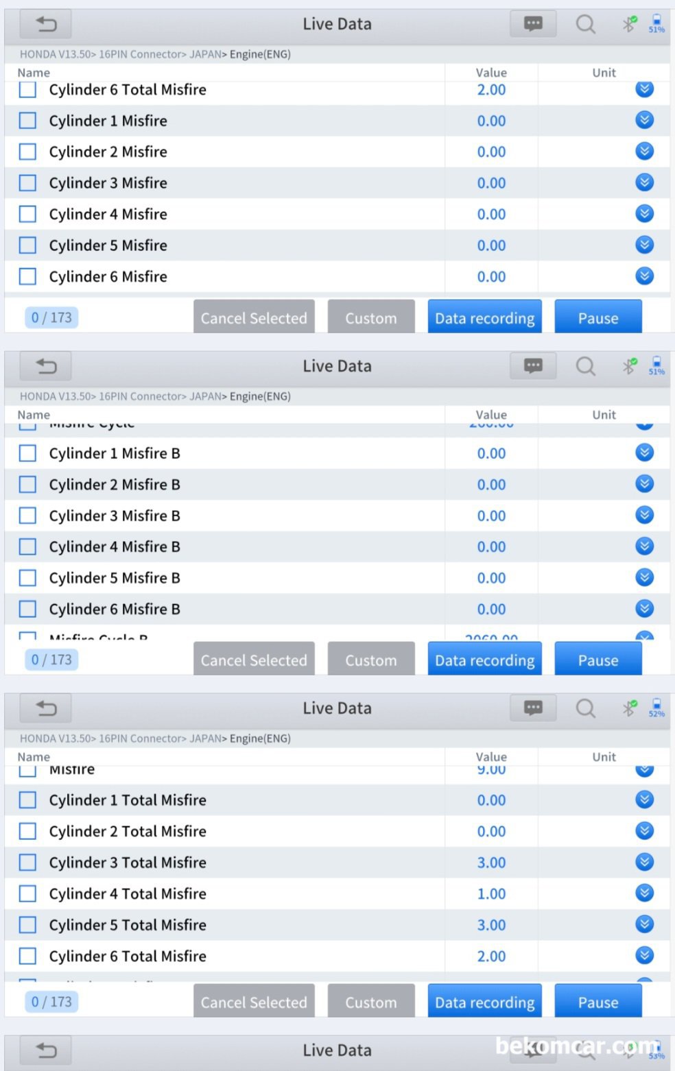 혼다 어코드 8세대 V6 3.5L 중고차 구매점검 기록, 진단기 및 하체등, 혼다 어코드 8세대 V6 3.5L 중고차 구매점검 기록에서 점화코일 및 점화플러그 등을 탈거하여 내시경 검사등을 한다. 다행히 점화플러그 튜브 오일범람 등이 발견되지 않는다. 육안 점검결과 밸브커버 누유작업을 한것으로 판단된다.|贝科姆汽车 (bekomcar)