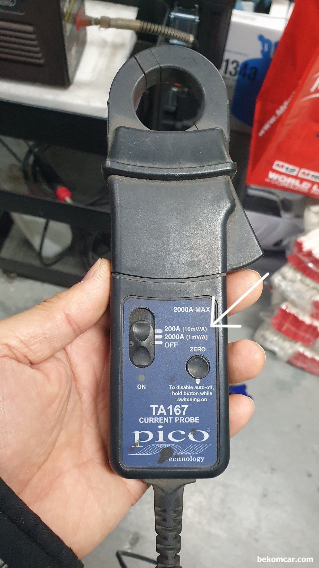 피코스코프 전류계 TA167 (200A & 2000A) HS512Max 스코프 세팅방법, HS512Max에서 피코스코프 전류계 TA167 세팅으로,  200A (10mV/A)는 배수를 100으로 그리고 2000A(1mV/A)는 배수를 1000으로 하면된다.|ベコムカー (bekomcar)