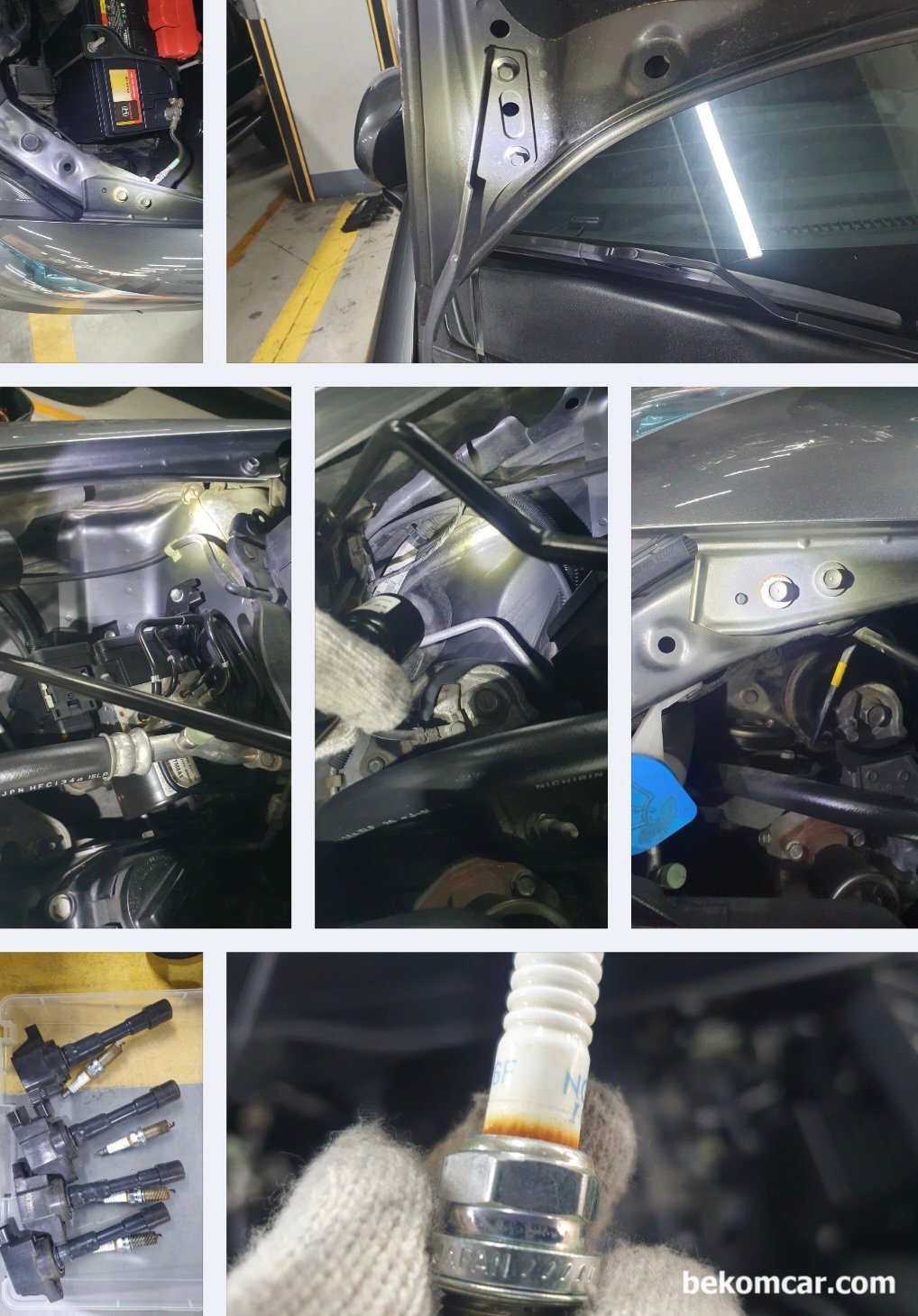 2011년 혼다 인사이트 하이브리드 중고차구매 점검기록 (종합 요약), 2011년 혼다 IMA 하이브리드 차량 인사이트 출장 중고차 점검이다. 엔진룸 특이사항, 누유, 누수 등 점검을 한다. 누유나 누수 없고 전체적으로 상태가 좋다. 실린더 블록 등의 누유가 있는경우 중고차 구매는 매우 신중해야 한다.|ベコムカー (bekomcar)