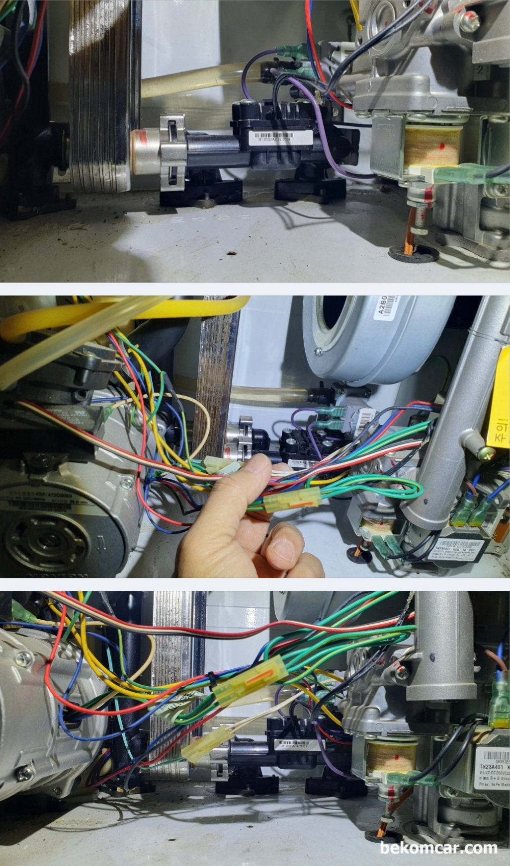 누수 진단 및 정비기록, 별 것 다 하였다., 안전을 위하여 우선 전체적인 환경부터 정리한다. 그리고 전체적인 구조를 파악하고 어디를 어떻게 분해할 지 분석해보다.|베콤카 차량정밀진단