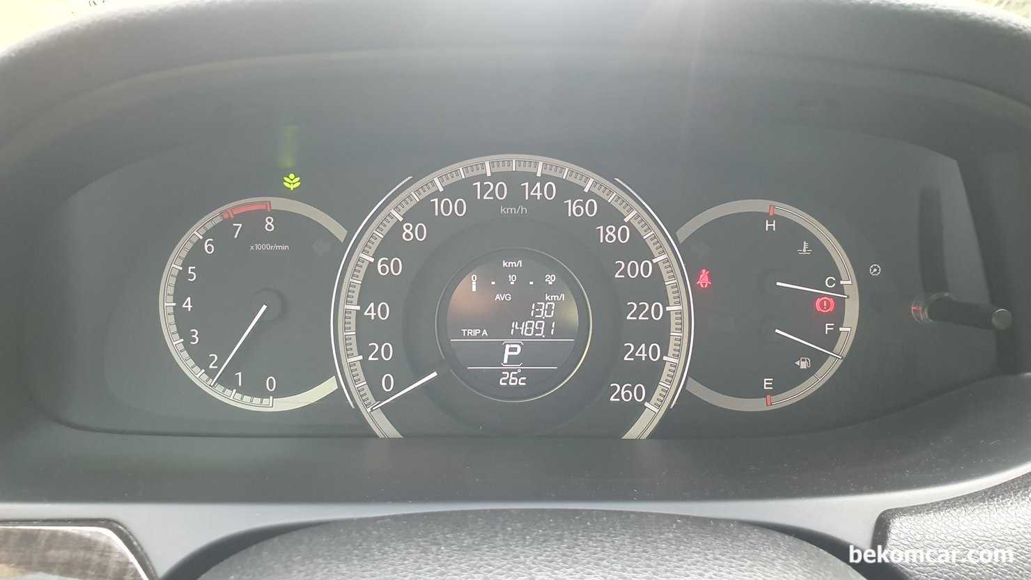 어코드 케미칼 실험일지, 6/16일 2차 투입시 1489km주행거리 AVG 13.0km|بيكومكار (bekomcar)
