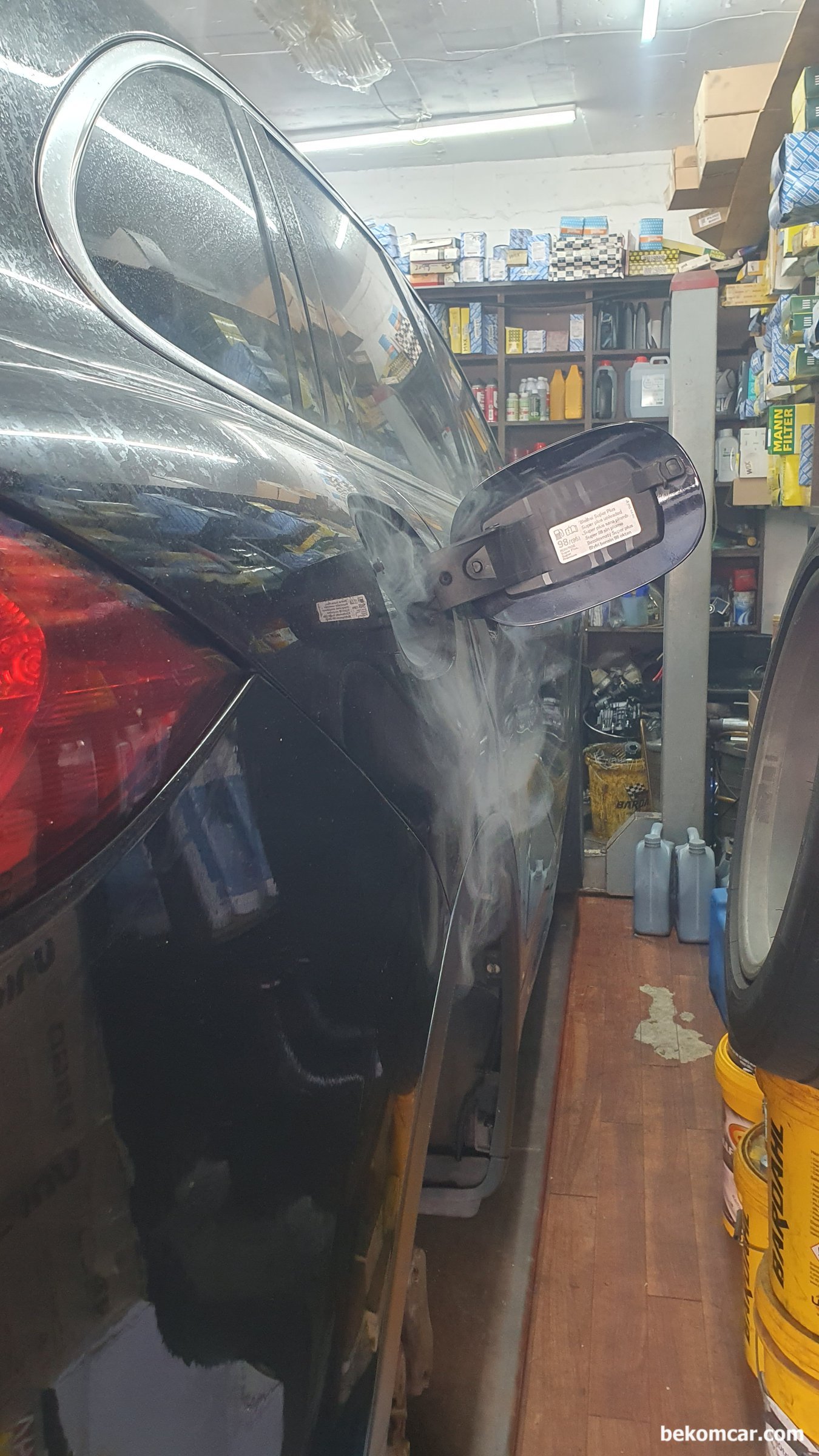 포르쉐 카이엔 S 배기가스증발 고장코드 연막테스팅, |ベコムカー (bekomcar)