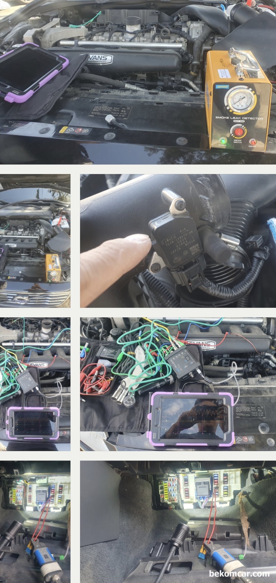 볼보 2014년형 S80T6 3.0L 트윈 스크롤 터보차량 P0171 공연비희박 진단.정비 기록, 볼보 2014년형 S80T6 3.0L 트윈 스크롤 터보차량 P0171 공연비희박 진단.정비 기록 이다. 공연비 희박 P0171는 산소센서. MAF센서. ECU등 Feedback, 공기누설등 공기쪽 그리고 연료압력 쪽 으로 크게 구분하여 진단 정비한다. 이 과정은 연료부분 확인 과정으로 연료압력, 연료펌프상태 및 레일압력등을 확인하는 과정이다.|بيكومكار (bekomcar)